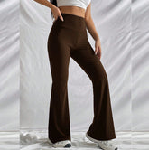 Effortless Edge Coffee Flare Leg Pant Finesse